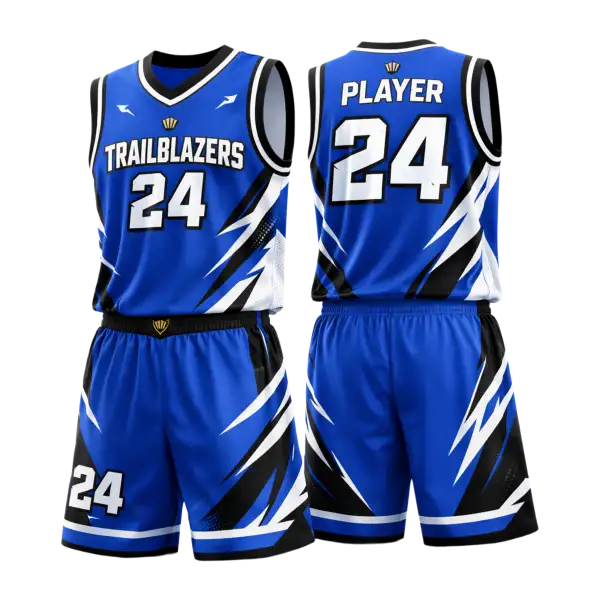 Custom basketball uniforms with sponsor logo — product image 2