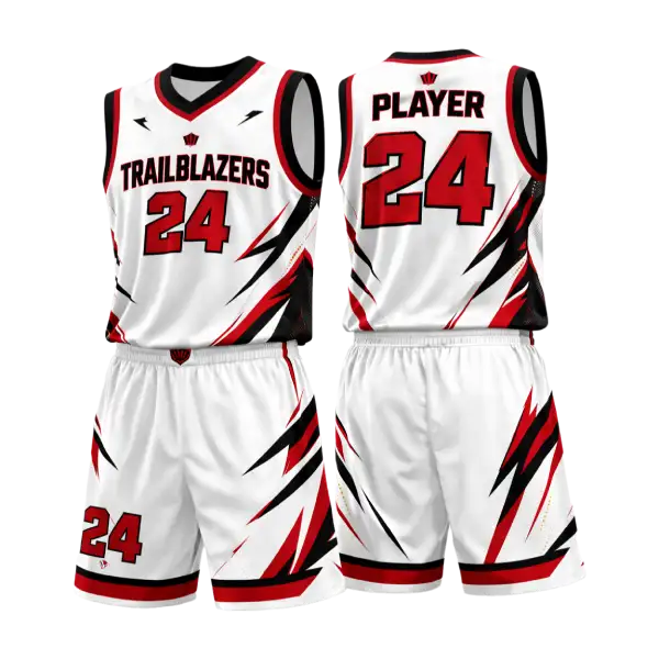 Custom basketball uniforms with sponsor logo — product image 3