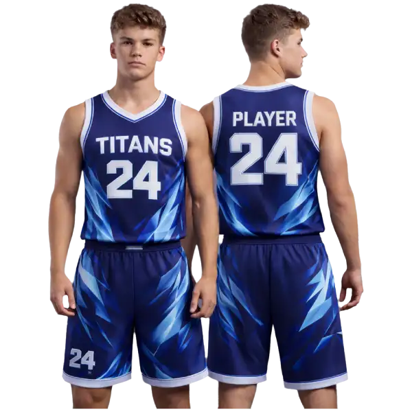 Custom maroon and gold basketball uniforms team — product image 3