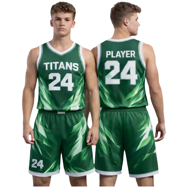 Custom maroon and gold basketball uniforms team — product image 2