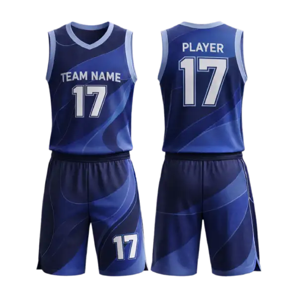 Custom teal and black basketball jerseys team — product image 3